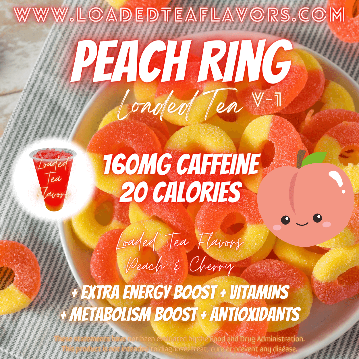 Peach Ring Flavored 🍑💍 Loaded Tea Recipe