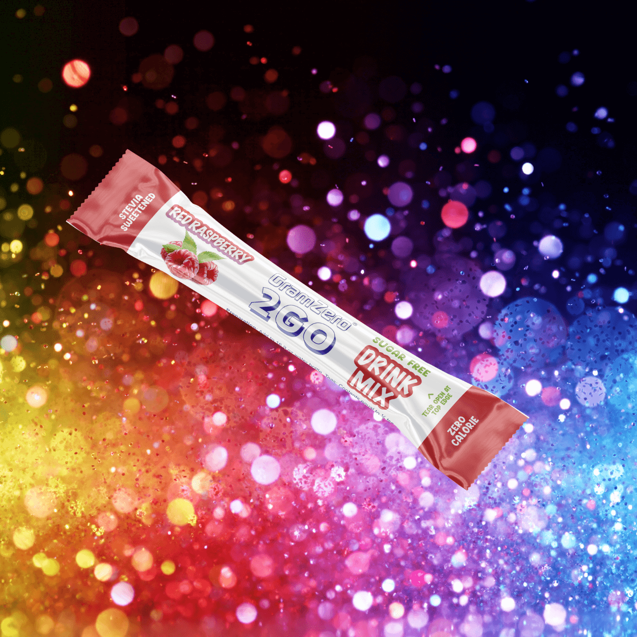 RED RASPBERRY Stevia Water Flavor Packets 🌴 Sugar Free Flavoring Packe ...