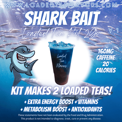 Shark Bait Flavored 🐠🦈 Loaded Tea Kit 2GO ~ Makes 2-32oz Teas