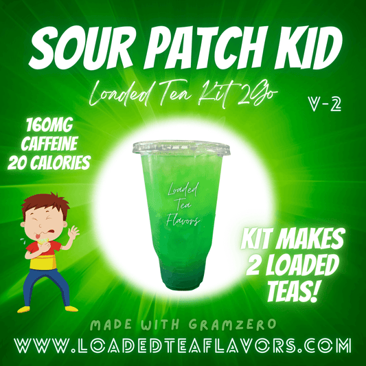 Sour Patch Kid Flavored 🍬 Loaded Tea Kit 2GO ~ Makes 2-32oz Teas