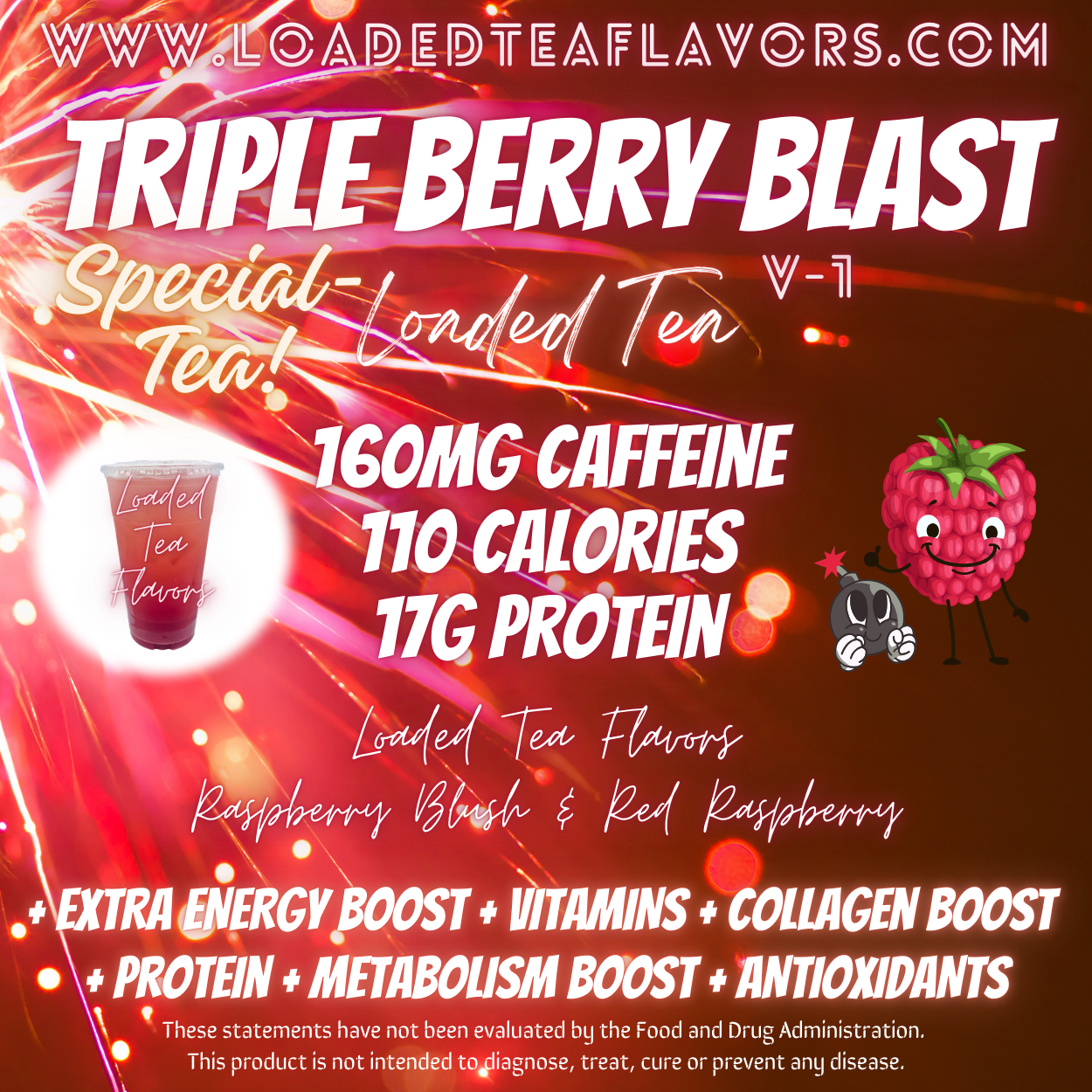 Triple Berry Blast π₯ Specialty DIY Loaded Tea Recipe β Loaded Tea Flavors