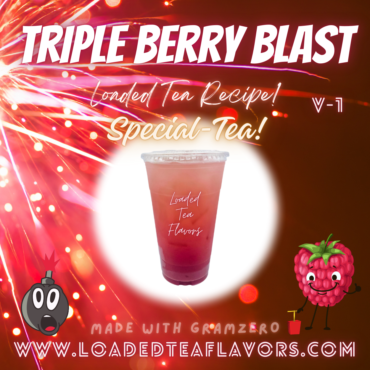 Triple Berry Blast π₯ Specialty DIY Loaded Tea Recipe β Loaded Tea Flavors