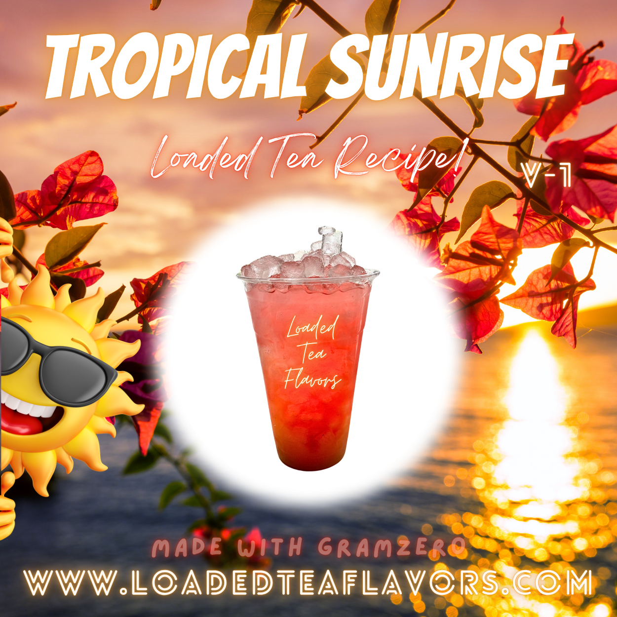 Tropical Sunrise ️🌄 DIY Loaded Tea Recipe