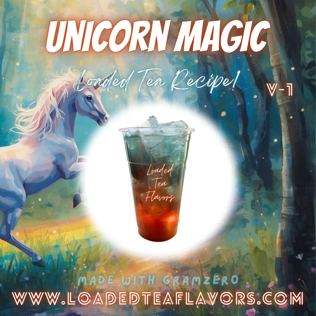 Unicorn Magic 🦄 DIY Loaded Tea Recipe