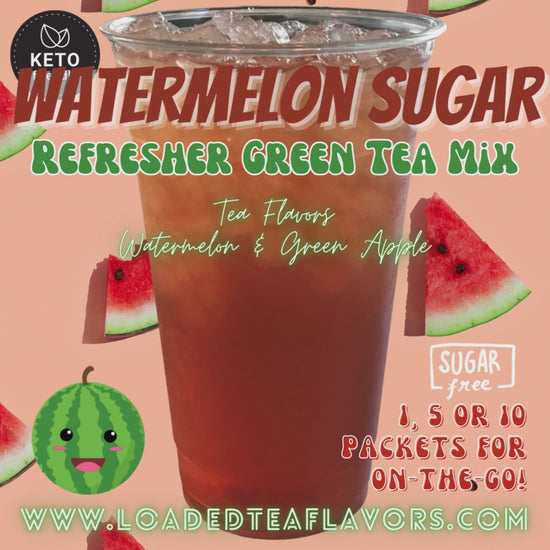Refresher Green Tea Keto Friendly Beverage Powder Packets Zero Carb Drink Mix 0 Calories Sugar Free