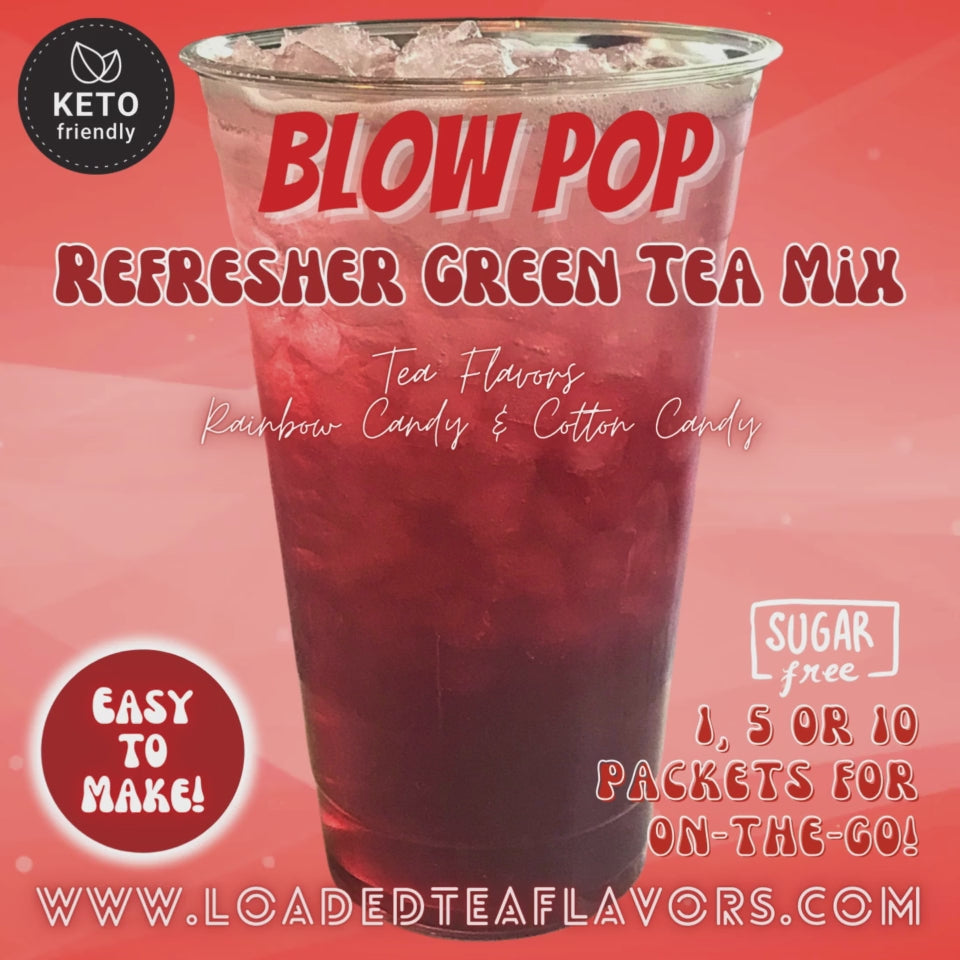 Blow Pop: Refresher Green Tea Keto Beverage Powder 2GO Packets – Loaded ...