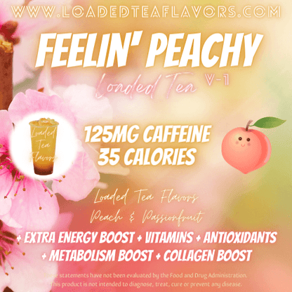 Feelin' Peachy Flavored 😊🍑 Loaded Tea Recipe