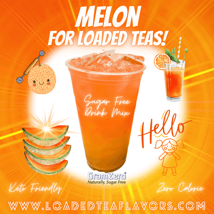 MELON Loaded Tea Flavor 🔶 Sugar Free Drink Mix