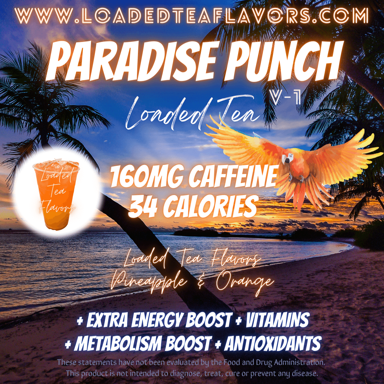 Paradise Punch Flavored 🍹 Loaded Tea Recipe