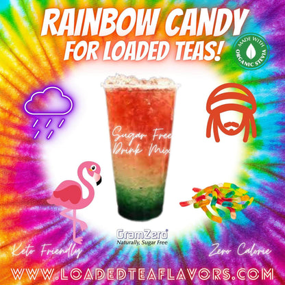 RAINBOW CANDY Sugar Free Drink Mix 🌈 Loaded Tea Flavoring