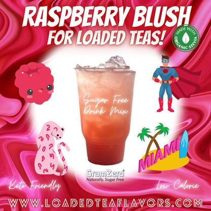 RASPBERRY BLUSH Sugar Free Drink Mix 😊 Loaded Tea Flavoring