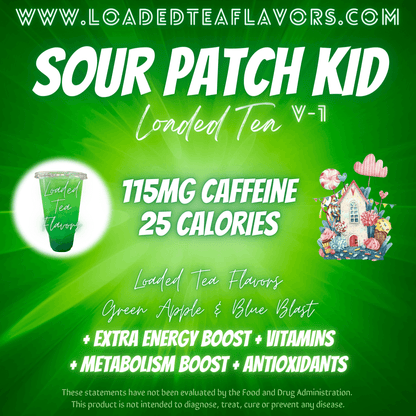 Sour Patch Kid Flavored 🔰😜 Loaded Tea Recipe