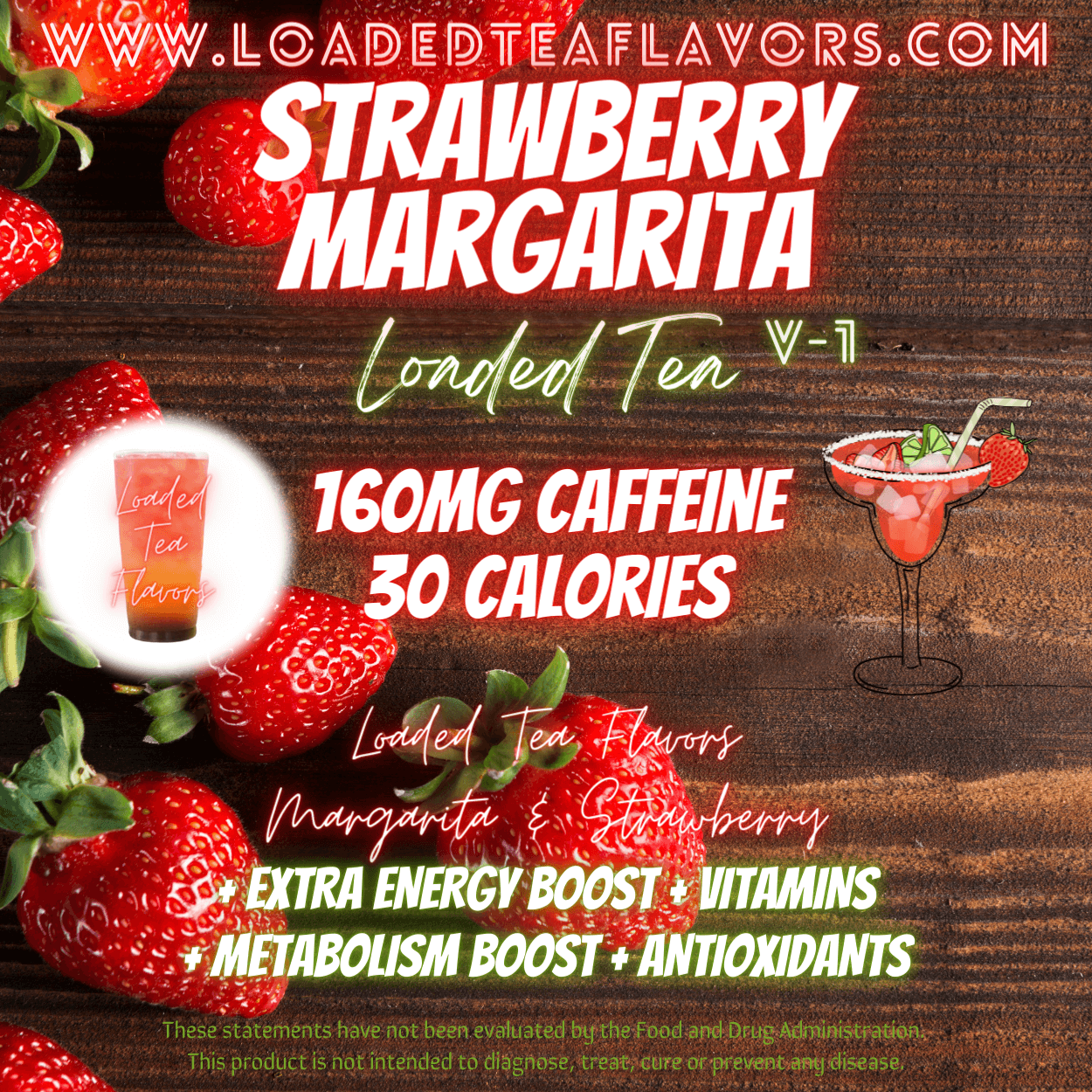Strawberry Margarita Flavored 🍓🍹 Loaded Tea Recipe