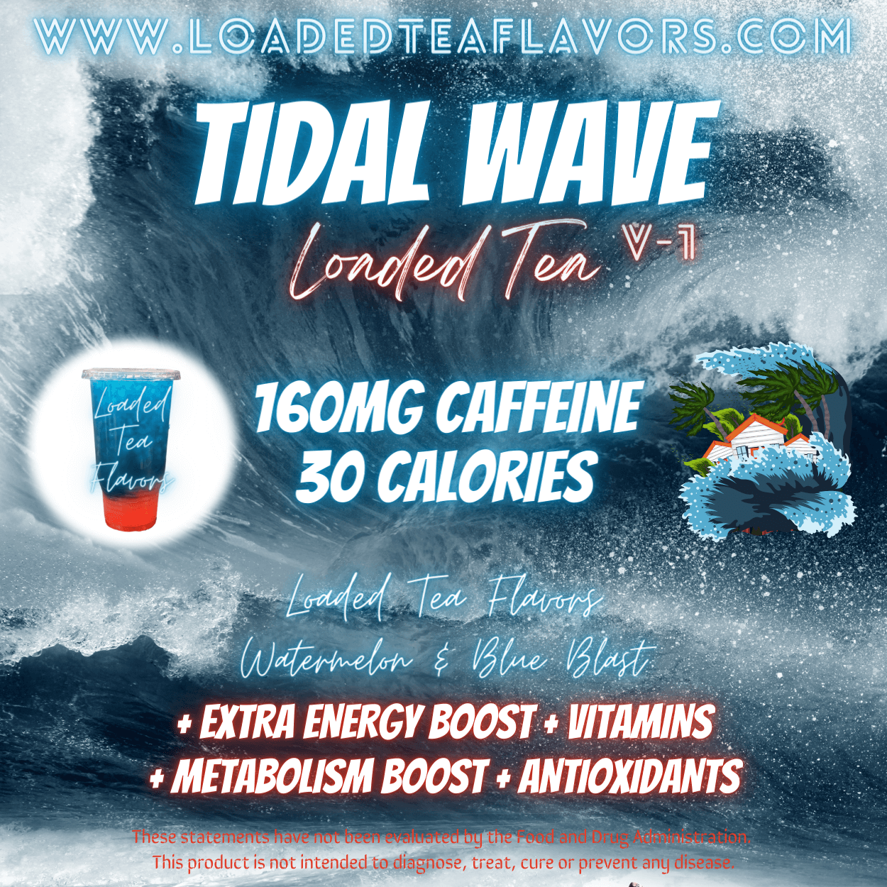 Tidal Wave Flavored 🌊🌊 Loaded Tea Recipe